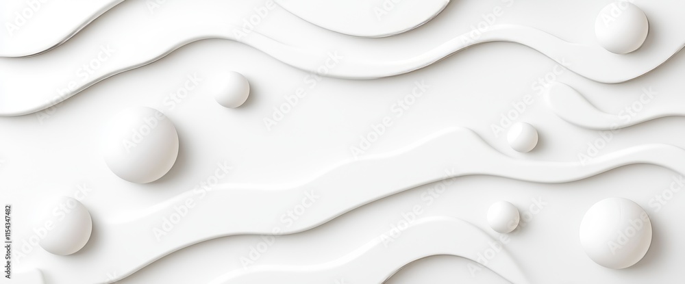 Poster a contemporary white background pattern featuring texture and a subtle, intricate circular swirl des