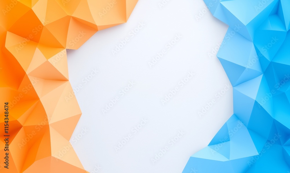 Aufkleber lively abstract geometric backdrop featuring a poly pattern.