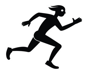 Running Man Silhouette, Action, Speed, Energy, Motion