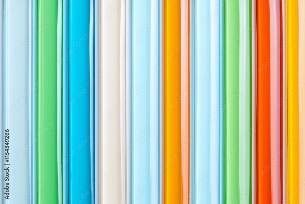 Poster an abstract background with a vertical line pattern of wavy glass. the wavy glass texture is highlig