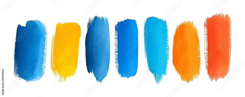 Poster a stock image of an abstract background with blue lines for a header.