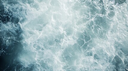 Fototapeta premium Ocean Waves Photo: Intensely Turbulent Close-Up. AI Generated