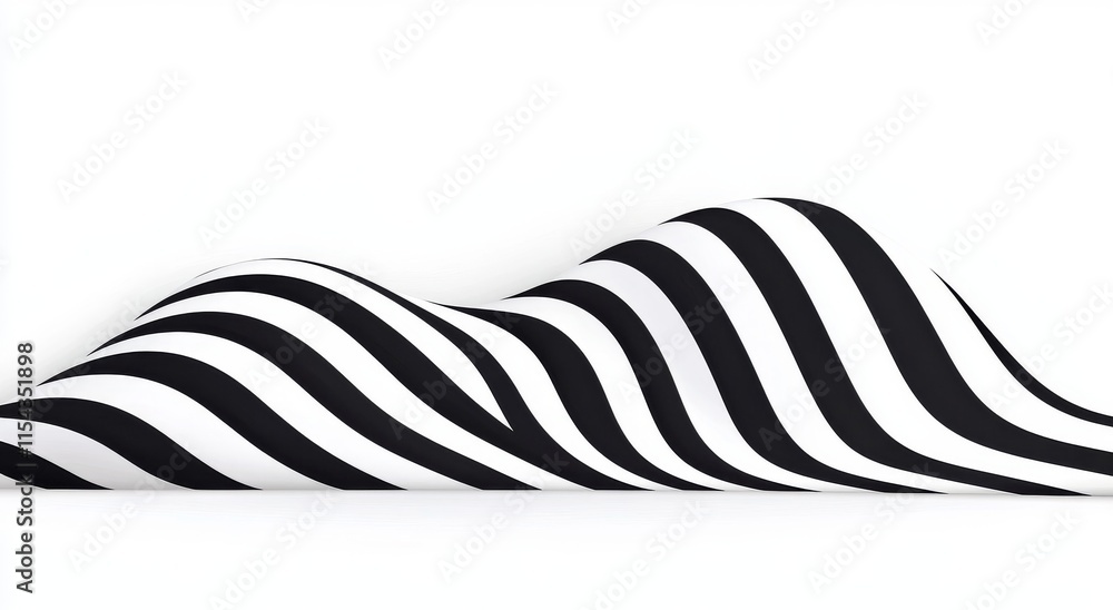 Poster a seamless pattern in black and white, a continuous zebra design, zebra skin texture, a black and wh