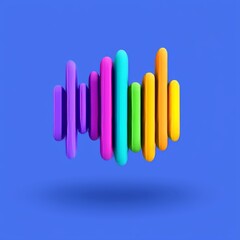 Obraz premium Psychedelic abstract pattern of swirling, colorful circles.