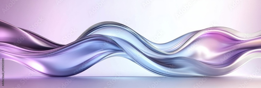 Fototapete swirling colors in an abstract 3d composition showcasing flowing shapes and gradients. generative ai