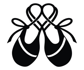 Ballet Slippers Silhouette, Dance Shoes Image © IconicWave