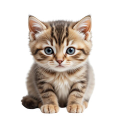 Fototapeta premium Adorable Kitten Cute Tabby Cat Pet Animal Fluffy Paws