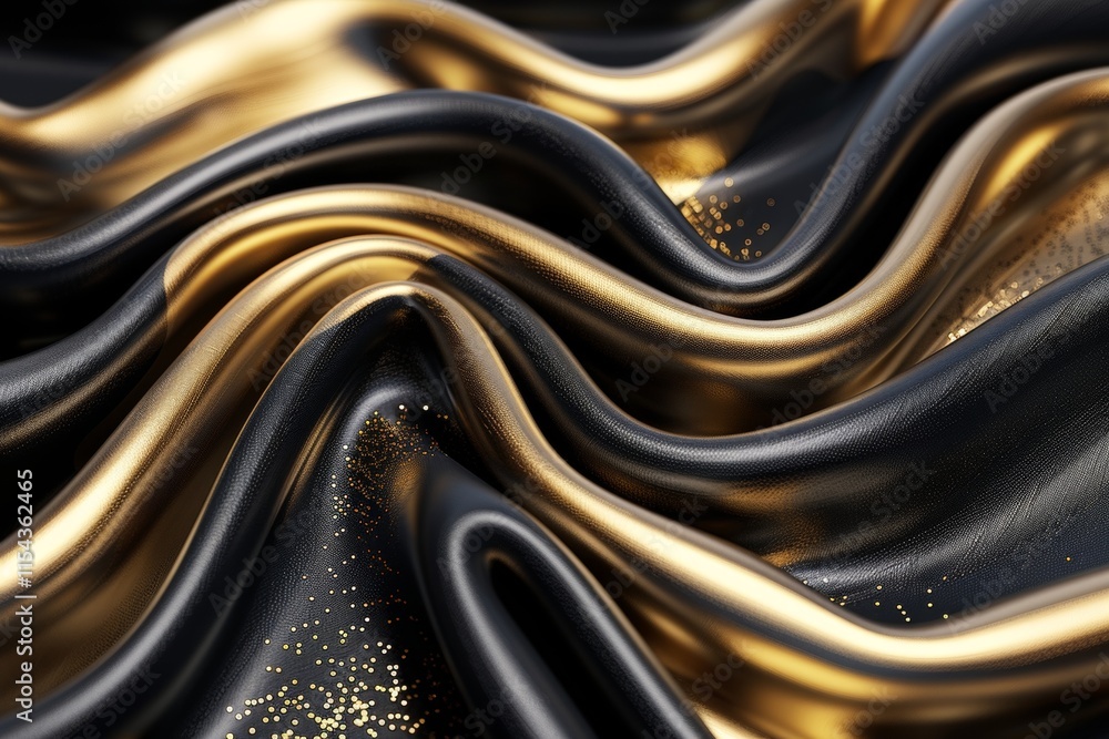 Poster Golden background with sharp lines creating a striking visual contrast and dynamic effect
