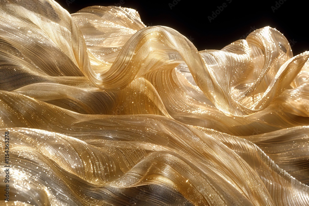 Poster golden background with sharp lines creating a dynamic and stylish visual composition