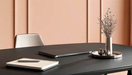 Modern conference room setup with copy space. mockup