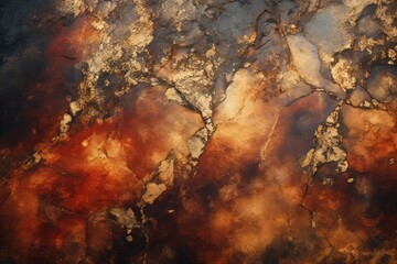 Vibrant abstract background featuring shades of black, brown, red, orange, yellow, and gold
