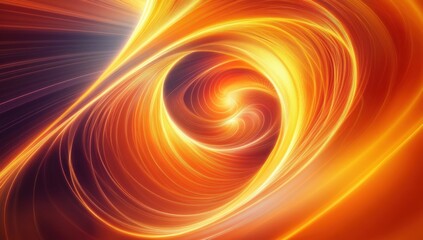 Abstract swirling fiery vortex.
