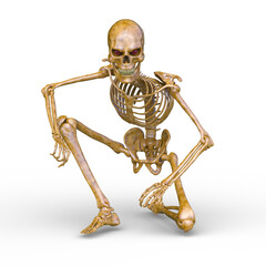 骸骨　3DCGレンダリング