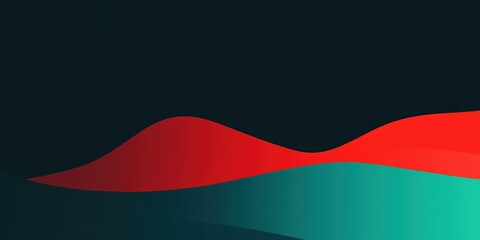 Naklejka premium Abstract colorful background with red, black and turquoise shapes