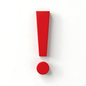 3d exclamation mark
