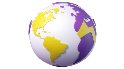 Fototapeta premium Global connection, energy, power, and technology concept.