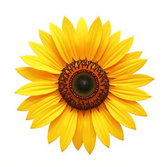 Fototapeta premium sunflower isolated on white