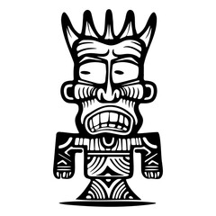 Ancient tribal figure representing cultural heritage and craftsmanship in art