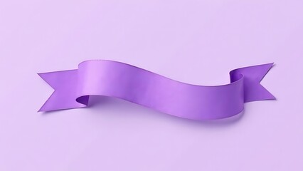 purple ribbon banner