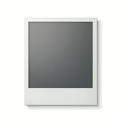 blank polaroid isolated on white