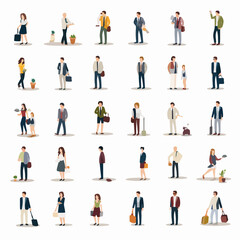 Vector People Icon Illustration for Isolated Design Projects