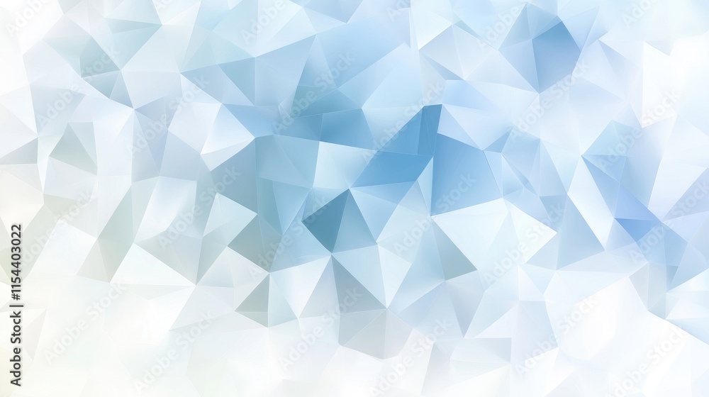Aufkleber soft blue abstract polygonal background with gradient effect
