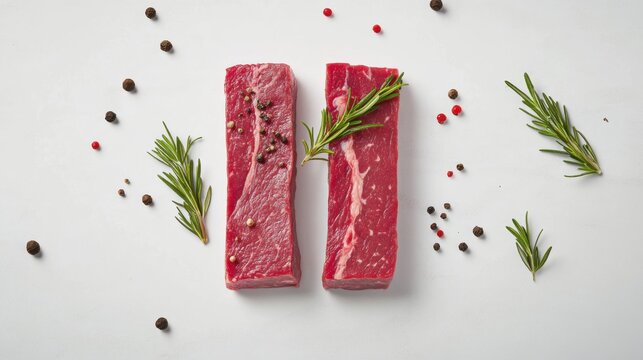 Carne fresca envasada con especias