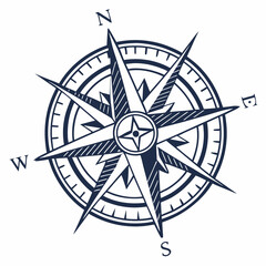 compass on white