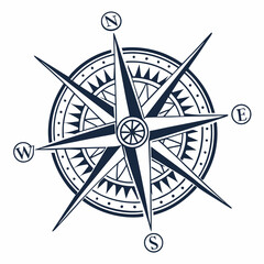 compass on white