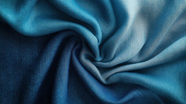Imagen de tela en tonos azules