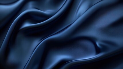 Fototapeta premium Imágenes de tela azul marino texturizada