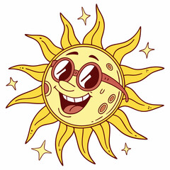 sun cartoon character