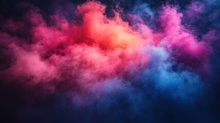 Fototapeta premium Abstract colorful smoke clouds.