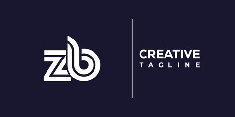 Z and B logo design. ZB abstract Letters Logo Monogram. This logo design is the process of creating a visual symbol that represents a brand, company, or individual.