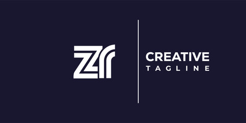 Z and R logo design. ZR abstract Letters Logo Monogram. This logo design is the process of creating a visual symbol that represents a brand, company, or individual.