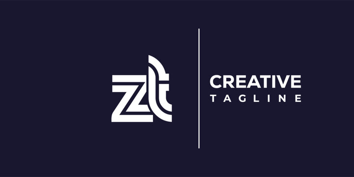 Z and T logo design. ZT abstract Letters Logo Monogram. This logo design is the process of creating a visual symbol that represents a brand, company, or individual.