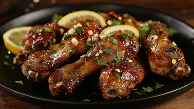Receta muslos de pollo glaseados