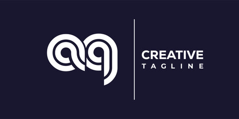 A and Q logo design. AQ abstract Letters Logo Monogram. This logo design is the process of creating a visual symbol that represents a brand, company, or individual.