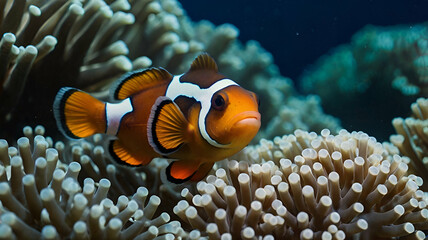 Clown fish closeup photo