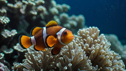 Clown fish closeup photo