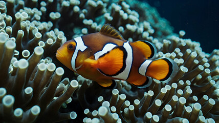Clown fish closeup photo