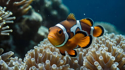 Clown fish closeup photo