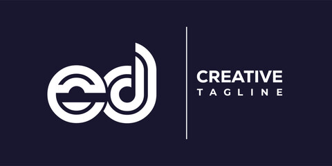 E and D logo design. ED abstract Letters Logo Monogram. This logo design is the process of creating a visual symbol that represents a brand, company, or individual.