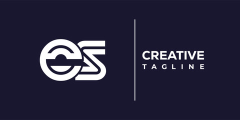 E and S logo design. ES abstract Letters Logo Monogram. This logo design is the process of creating a visual symbol that represents a brand, company, or individual.