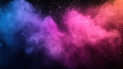 Naklejka premium Splash of colors. Concept of Holi festival in India. 