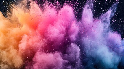 Fototapeta premium Splash of colors. Concept of Holi festival in India. 