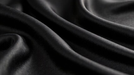 Obraz premium black, gray, silver color abstract background, silk satin fabric, glitter shimmer, color gradient. Drapery curtain.