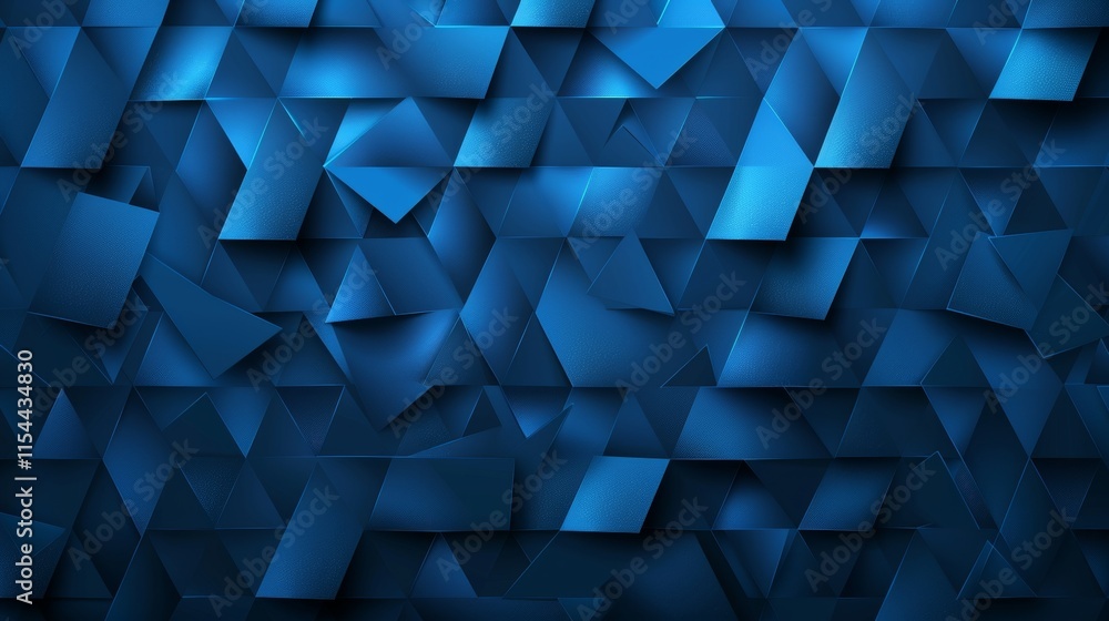 Aufkleber futuristic abstract background with geometric shapes and cobalt color gradients in neon light