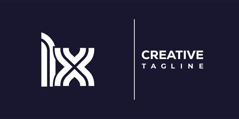 L and X logo design. LX abstract Letters Logo Monogram. This logo design is the process of creating a visual symbol that represents a brand, company, or individual.