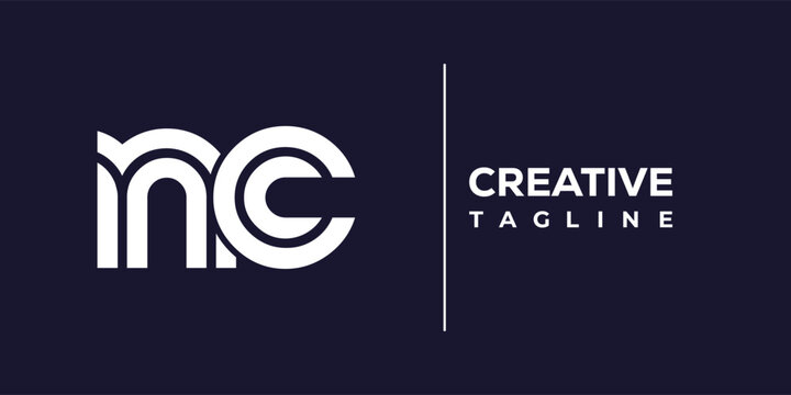N and C logo design. NC abstract Letters Logo Monogram. This logo design is the process of creating a visual symbol that represents a brand, company, or individual.
